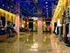 Suspended illuminated ceiling in clothes store- Clear PEP Dark Blue