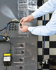 The Static Eliminating Blowoff Station eliminates a static charge in less than half a second.