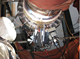 An automatic orbital weld is made on a large-diameter pipe at Bechtel Power’s Trimble County Two project.