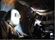 Fig. 2 — An operator’s role in setting up the proper equipment is essential. After completion, an orbital pipe weld can be viewed while it's made.