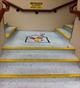 Speckled anti slip coated surface and stairs with logo